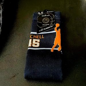 Utah Jazz #45 Mitchell player socks
